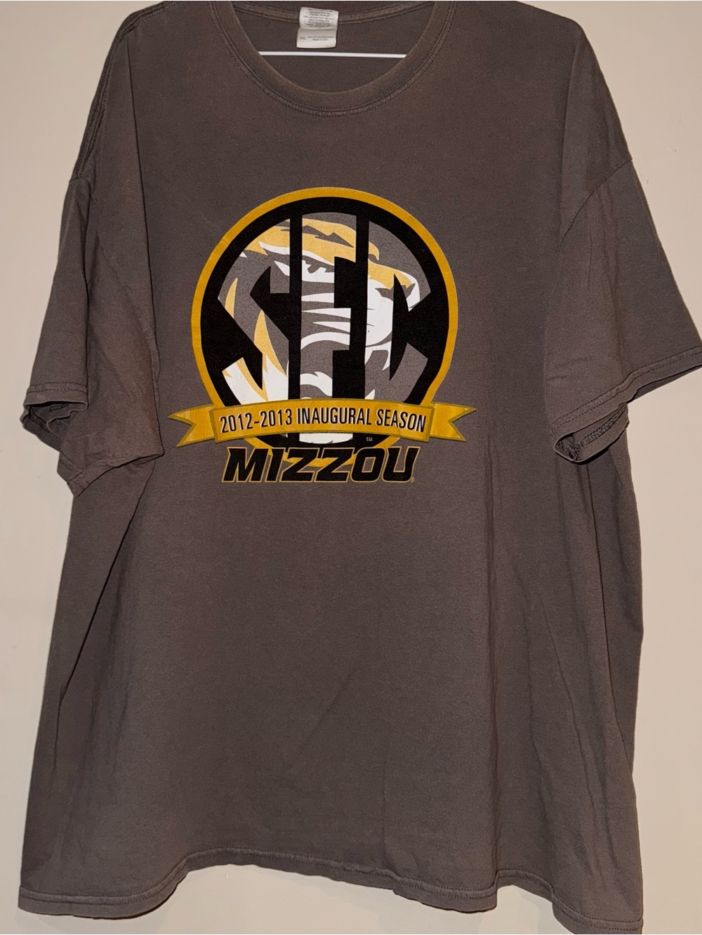 Mizzou Men's Short Sleeve Graphic Tee Inaugural SEC season 2012-2013